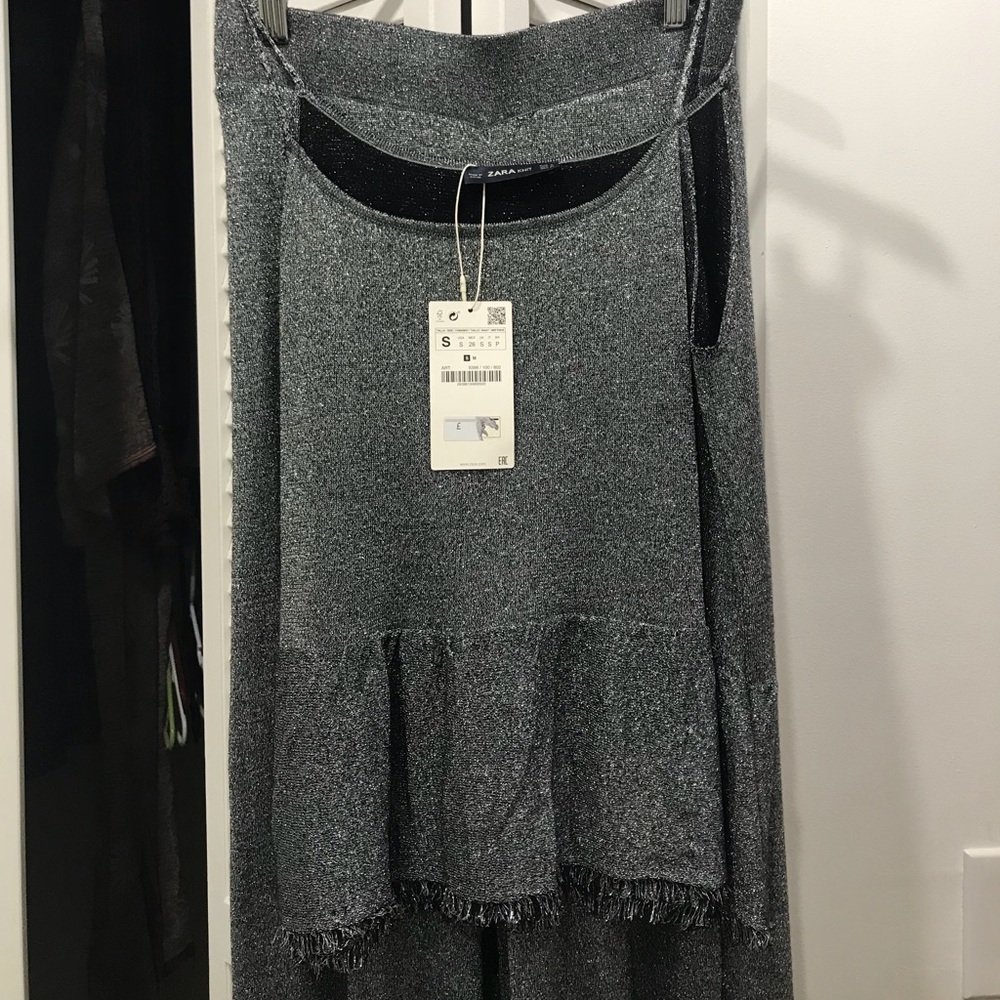 Zara two piece pant eve party suit.